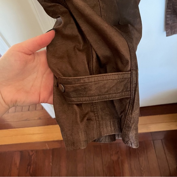 Avanti Brown Leather Pants - Picture 7 of 16